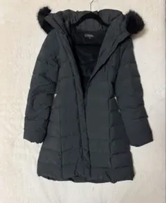 フード付きダウンジャケット Sサイズ ブラック