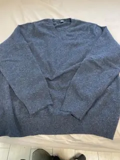UNIQLO カシミヤVネッセーター　ダークグレー　3XL