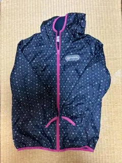 OUTDOOR フード付きナイロンジャケットネイビー　140