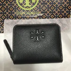 TORY BURCH THEA BI FOLD WALLET ブラック