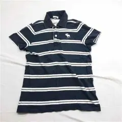 Abercrombie & Fitch KIDS ボーダーポロシャツ XL
