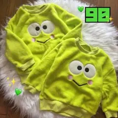 新品 けろけろけろっぴ フリース トレーナー 90 もこもこ トップス サンリオ