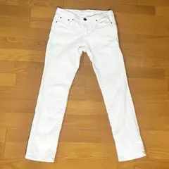 BLACK by moussy ホワイト パンツ