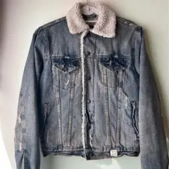 アバクロ　ボアデニムジャケット　メンズ Gジャン 古着