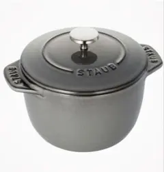 STAUB 鋳物ホーロー鍋 ラ・ココット de GOHAN 16cm 青 - メルカリ