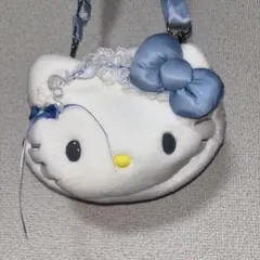 昭和レトロ】フェアリーキティ 雪 マスコット付巾着 雪の結晶 サンリオ