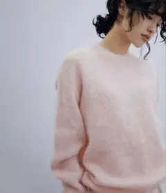 【美品】オーラリー ピンクモヘアニット 1