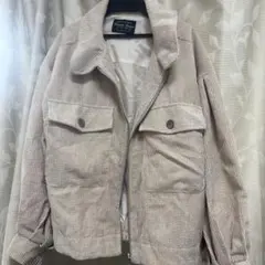 ベージュ コーデュロイ ジャケット