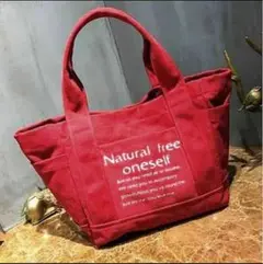 女性に大人気トートバッグ レディース 布 レッド