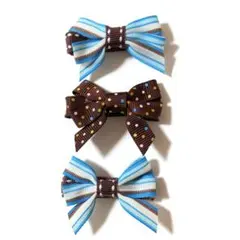 ベビー用のヘアクリップ3個セット　エンジェルズリボン