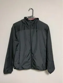 【レディース】adidas フード付き軽量ウインドブレーカー ブラック/ピンク