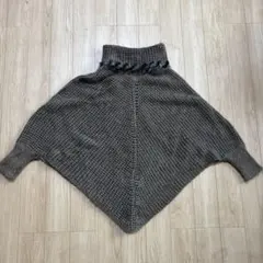 RISKY ポンチョ ケープコート ブラウン系