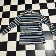 DEPUIS 1988 ストライプ ハイネックシャツ