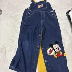 ミッキーマウス デニムオーバーオール 95cm