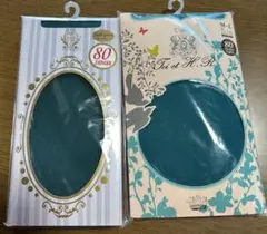 【新品未使用⭐︎】80デニール カラータイツ M-L グリーン