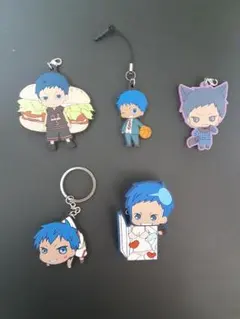 黒子のバスケ　青峰大輝　ラバーストラップ&クリップ(即購入、バラ売り可)