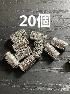アクセサリーパーツ　メタルビーズ　合金　金属　ビーズ　円柱　ハンドメイド