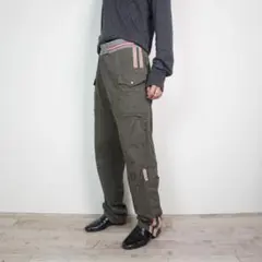 D&G ロゴ刺繍メッシュマルチポケットカーゴパンツ/IZ394のサムネイル