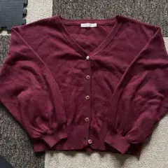 MAJESTIC LEGON ボルドー Vネック カーディガンのサムネイル