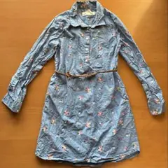 h&m 花柄　長袖　ワンピース