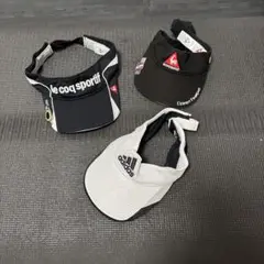 レコックスポルティフとアディダス バイザー3点セット
