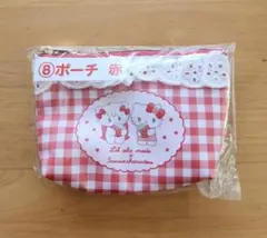 サンリオ mikko 一番くじ ⑧ポーチ 赤