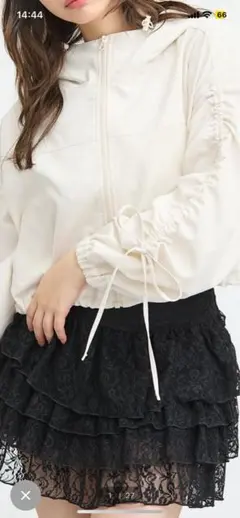 INGNI 袖リボン付マウンテンパーカー