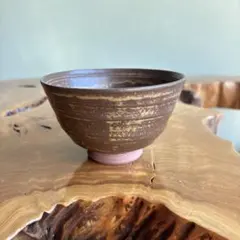 茶道具　竜谷窯　宮川香雲　茶碗 抹茶茶碗 仁清写 菊の絵 鵬雲斎書付、京都 龍谷窯 宮川香雲作【 売約済