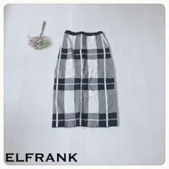 ♢【美品】エルフランク チェック柄ニットスカート
