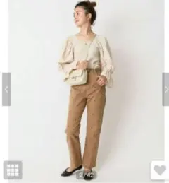 Spick & Span　スピックアンドスパン　ハート　エンブロイダリー　パンツ