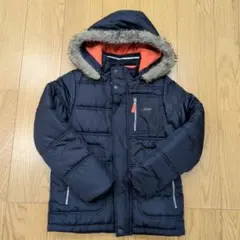 中古 OshKosh ネイビー 中綿コート キッズ150