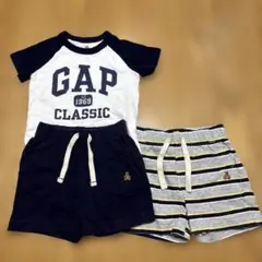 GAP ロンパース ショートパンツ セット 半ズボン 2枚 70 80 ギャップ