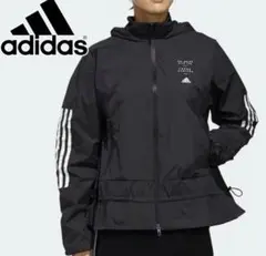 adidas Aライン ウインドブレーカー ナイロンジャケット M レディース