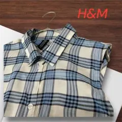 H&M チェック柄ノースリーブシャツ／ブラウス