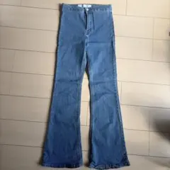 ブーツカットデニム・フレアデニム ライトブルー