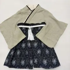 【美品】スウィートマミー　ベビー袴　グレーグリーンと紺色 50-70cm