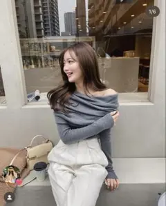 ZARA ザラ オフショルダー ニット トップス