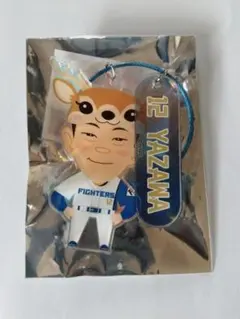 北海道日本ハムファイターズ　矢澤宏太　エゾシカキーリング＆トレカ