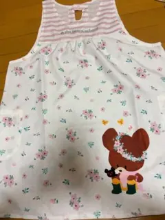 花柄 エプロン くまのがっこう