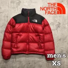 ノースフェイス　700フィル　ヌプシダウンジャケット　レッド　メンズXS