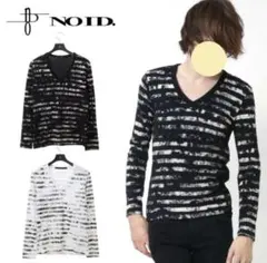 NO ID(ノーアイディー)C天竺クラックボーダーV/NロンTのサムネイル