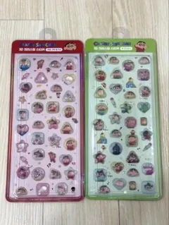 [韓国限定]クレヨンしんちゃん ボンボンドロップ風シール 2種類セット