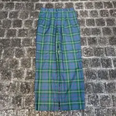 一点物 スタンバリー タータンチェック スラックス 日本製 80s〜90s