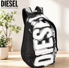 新品　タグ付 DIESEL RAVE バックパック リュック 黒 PC収納のサムネイル