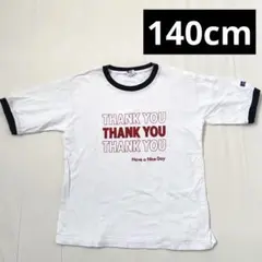 Russell Athletic キッズ 半袖 プリントTシャツ 140 白 綿のサムネイル