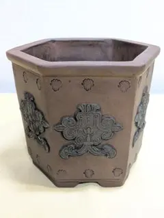 植木鉢 蘭鉢 古珍軒 朱泥 - メルカリ