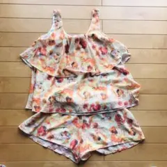 美品リップサービス2ピースシフォンチュニックとショートパンツリエンダ