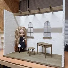 ミニチュアハウス　ドールハウス　1/6　背景ボード　ブライスサイズ