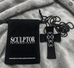 SCULPTOR クロスストラップウォレット　スカルプター風　ブラック