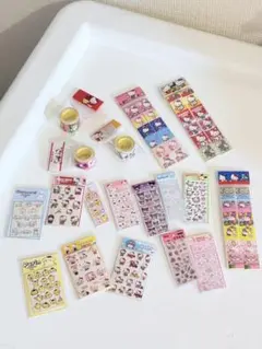 ハローキティ クロミ シナモロール ミニシールセット